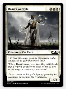 MTG Basri's Acolyte 008/274 M21 2021 Core Set Common - Image 1