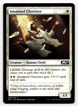 MTG Magic the Gathering Anointed Chorister (4/274) Core Set 2021 M21 - Image 1