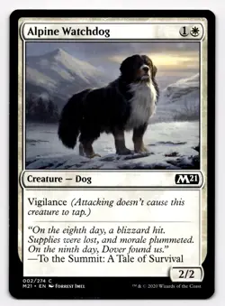 MTG Alpine Watchdog 002/274 M21 2021 Core Set Common - Image 1