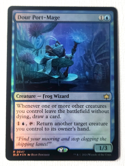 Magic The Gathering: MTG Dour Port-Mage-Creature Foil (BLB) Rare 0047 - Image 1
