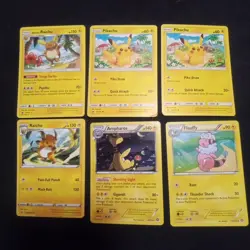 Lot Of Electric Type Pokemon Cards! Featuring Surfing Pikachu (See Pics & Descr) - Image 2