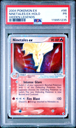 PSA 1 2004 Pokemon EX Hidden Legends Ninetales EX Holo Foil 96/101 - Image 1