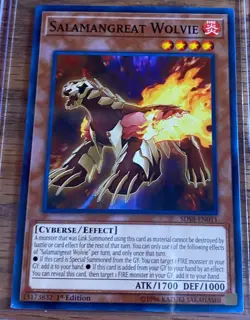 Salamangreat Wolvie #SDSB-EN011 Yugioh Lightly played 1st Edition - Image 1