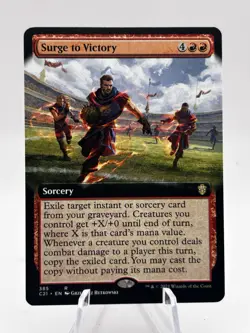 Surge to Victory 385 Extended Art Strixhaven: School of Mages STX MTG NM - Image 1