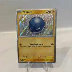 Voltorb 133/091 Paldean Fates Shiny Holo Polemon TCG Trading Card Game - Image 1
