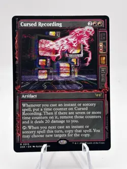 Cursed Recording 0315 Showcase Duskmourn: House Of Horrors DSK MTG NM - Image 1