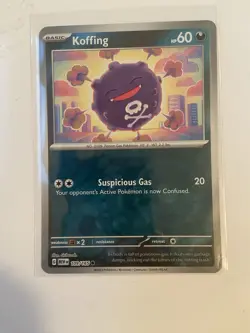 Pokemon Koffing TCG Scarlet & Violet Reverse Holo Card 109/165 Common - Image 1