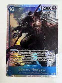 One Piece CCG Two Legends Edward Newgate Foil Super Rare Card OP08-043 - Image 1