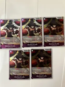 5 One Piece Card Monkey D. Luffy OP07-073 R 500 Years in the Future - Image 1