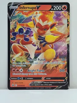 Infernape V Pokemon Giant Promo Card x3 Oversized Jumbo 200 HP Punch Flame Basic - Image 1