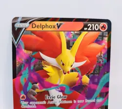 Delphox V 027/196 Holo Ultra Rare Pokemon Lost Origin Card NM Fresh Pull - Image 2