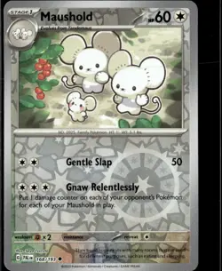 Pokemon Maushold 168/193 Paldea Evolved Reverse Holo Uncommon 4 Card Lot LP - Image 1