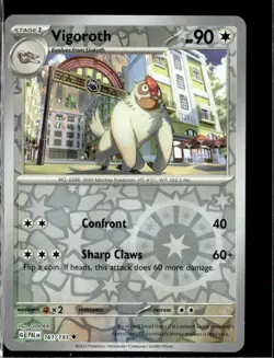 Pokemon Vigoroth 161/193 Paldea Evolved Reverse Holo Uncommon 5 Card Lot LP - Image 1