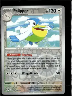 Pokemon Pelipper 159/193 Paldea Evolved Reverse Holo Uncommon 4 Card Lot LP - Image 1