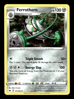 Pokemon TCG: Sword & Shield Base Set Trading Card - Ferrothorn - 131/202 - Image 1