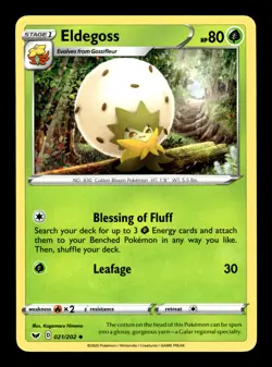 Pokemon TCG: Sword & Shield Base Set Trading Card - Eldegoss - 021/202 - Image 1