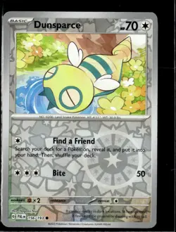 Pokemon Dunsparce 156/193 Paldea Evolved Reverse Holo Common 4 Card Lot LP - Image 1