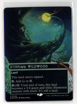MtG EoS Stirring Wildwood #39 Borderless Stellar Sights FOIL - Image 1