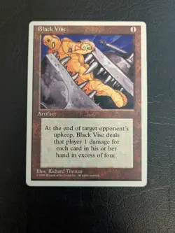 Black Vise - MTG Magic the Gathering - Alt 4th Alternate Fourth - LP - Image 1