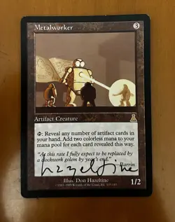 METALWORKER SIGNED DON HAZELTINE MTG magic The Gathering - Image 1