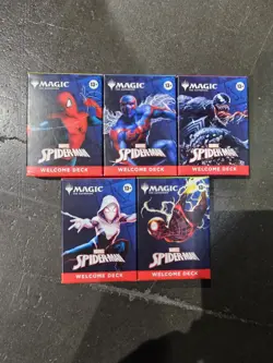 Sdcc 2025 Magic The Gathering MTG Marvel Spider-Man Welcome Deck Complete Set - Image 1