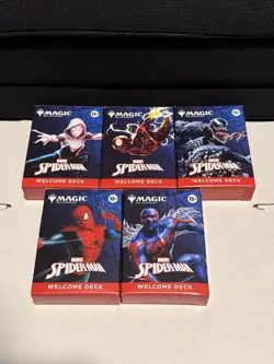 Sdcc 2025 Magic The Gathering MTG Marvel Spider-Man Welcome Deck Complete Set - Image 1