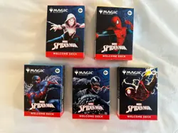 Sdcc 2025 Magic The Gathering MTG Marvel Spider-Man Welcome Deck Complete Set - Image 1