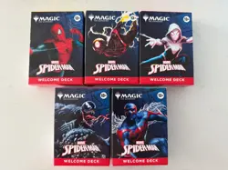 SDCC 2025 Magic The Gathering MTG Marvel Spider-Man Welcome Deck Complete Set - Image 1