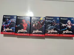 Sdcc 2025 Magic The Gathering MTG Marvel Spider-Man Welcome Deck Complete Set - Image 1