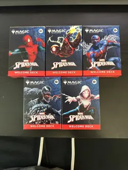 SDCC 2025 Magic The Gathering MTG Marvel Spider-Man Welcome Deck Complete Set - Image 1