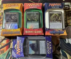 MTG INTRO PACK LOT BORN OF GODS,DRAGON MAZE,JOURNEY NYX,2014 CORE SET NEW SEALD. - Image 2