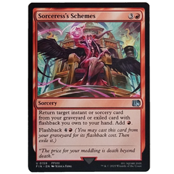 x4 Sorceress's Schemes FIN MTG M/NM Playset 4x Uncommon Red Sorcery TCG CCG - Image 1