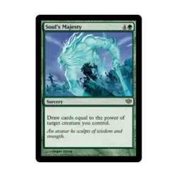 WOTC MtG Conflux Soul's Majesty (R) (Foil) EX - Image 1