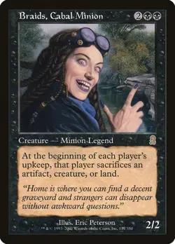 MTG - Braids, Cabal Minion - Odyssey - X1 - (LP) - - Image 1