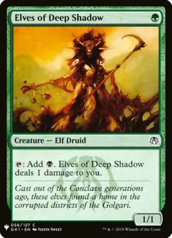 X 1 Elves of Deep Shadow NM The List 056 MTG Magic The Gathering - Image 1
