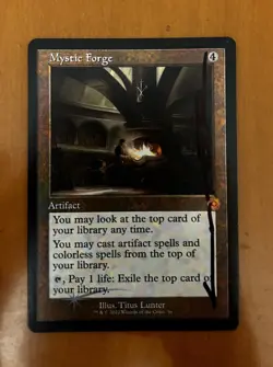 MYSTIC FORGE FOIL SIGNED TITUS LUNTER MTG magic The Gathering - Image 1