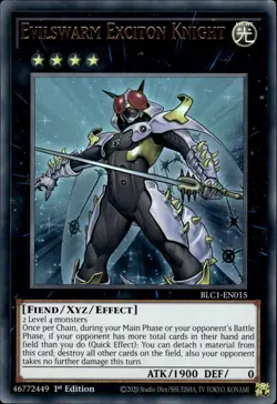 Evilswarm Exciton Knight - Ultra Rare 1st Edition BLC1-EN015 - NM - YuGiOh - Image 1