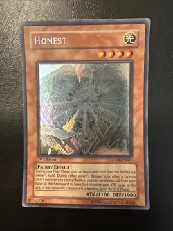 1st Edition Honest (Ghost Rare) LODT-EN001 Yugioh NM - Image 1