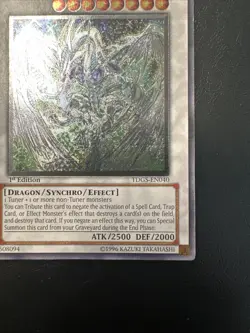 Stardust Dragon TDGS-EN040 Ultimate Rare 1st Edition Yugioh LP - Image 5