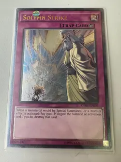 YUGIOH Solemn Strike Ultimate Rare OP04-EN003 - Image 1