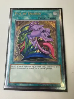 YUGIOH Pot of Desires Ultimate Rare OP11-EN003 - Image 1
