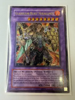 YUGIOH Gladiator Beast Heraklinos Ultimate Rare TU02-EN000 - Image 1