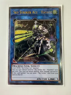 YUGIOH Sky Striker Hayate Ultimate Rare OP10-EN002 - Image 1