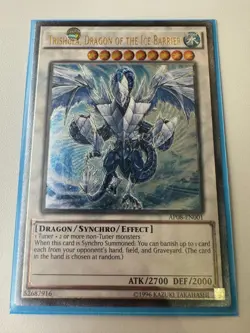 YUGIOH Trishula, Dragon of the Ice Barrier Ultimate Rare AP08-EN001 - Image 1