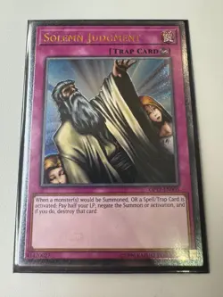 YUGIOH Solemn Judgement Ultimate Rare OP12-EN003 - Image 1
