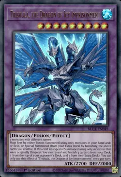 Trishula, The Dragon Of Icy Imprisonment - Ultra Rare 1st BLC1-EN045 NM YuGiOh - Image 1