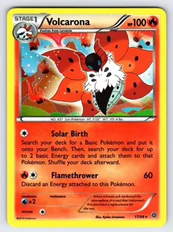 Volcarona 17/98 2015 XY Ancient Origins Pokemon Card TCG Holo Rare - Nm/Vlp - Image 1