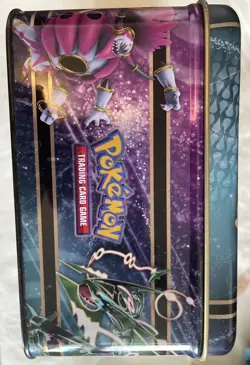 POKEMON TRADING CARD GAME METAL LUNCH PAIL BOX 2015 Rayquaza - Image 3