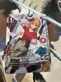 GUNDAM TCG CARD GAME CAGALLI YULA ATHNA GD01-096 R+ FOIL ENGLISH NEWTYPE RISING - Image 1