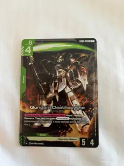 Gundam Card Game Newtype Rising Gundam Deathscythe GD01-025 LR Holo Foil - Image 1